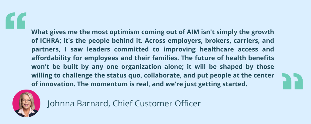 Johnna Barnard - AIM Recap quote